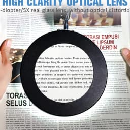 Lupa 100mm 5X cu lumina LED montata pe brat pantografic 22.5cm + 22.5cm 5