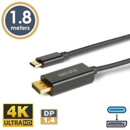Cablu USB-C la DisplayPort v1.4 4K 60Hz 1.8m delight 20335B 1