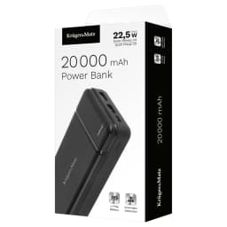 Power bank 20000mAh Li-Poly Kruger&Matz KM0906 20W QC3.0 / PD3.0 4