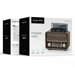 Radio portabil analog SOLAR AM /FM /SW 5W 166x87.5x130mm Kruger&atz KM0832 5
