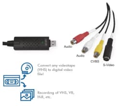 Convertor Grabber Audio/Video S-VIDEO 4pin /3x RCA - USB Logilink VG0030A 3