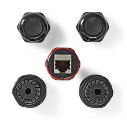 Adaptor cuplaj de exterior Cat6 RJ45 mama-mama FTP Nedis CCGB89850BK 2