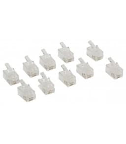 Set 100buc mufe telefon 4P4C RJ10 M`N`C 05217-100 1