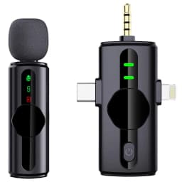 Microfon lavaliera wireless 3in1 3.5mm /USB-C /Ligtning Platinet PLMM11 6