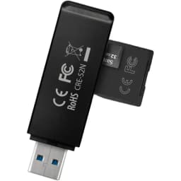Cititor carduri AXAGON CRE-S2N USB 3.2 tip-A slim la SD /microSD 3