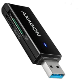Cititor carduri AXAGON CRE-S2N USB 3.2 tip-A slim la SD /microSD 2