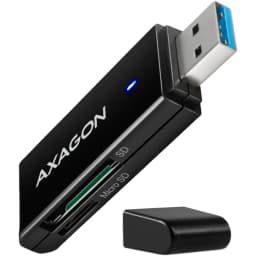 Cititor carduri AXAGON CRE-S2N USB 3.2 tip-A slim la SD /microSD 1