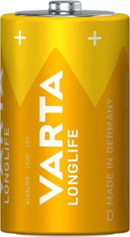 Set 2buc baterii alcaline R20 D Longlife Varta 4120 2