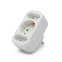 Distribuitor 2 simple Euro si 1 shuko cu protectie 1