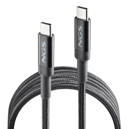 Cablu USB-C - USB-C NGS KNOT 100W-2 2m 100W negru 1
