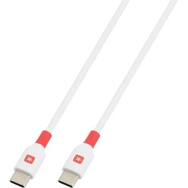 Cablu USB-C - USB-C PD100W 1.2m alb Skross SKCA0019C-C120CN