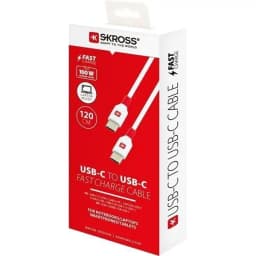Cablu USB-C - USB-C PD100W 1.2m alb Skross SKCA0019C-C120CN 2