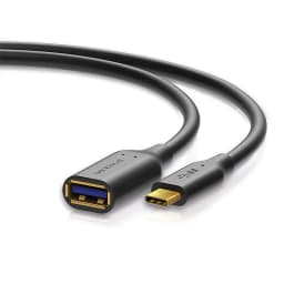 Cablu USB 3.0 OTG type C tata - A mama 10cm negru SENTIVUS SE-U309-010 1