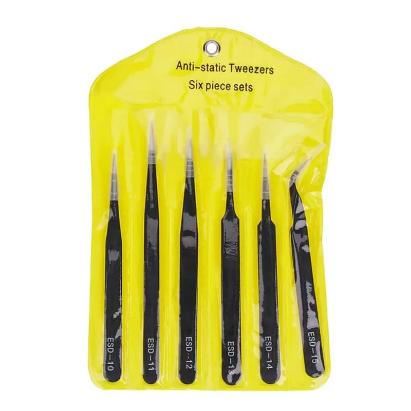 Set 6 buc pensete metalice anti-statice