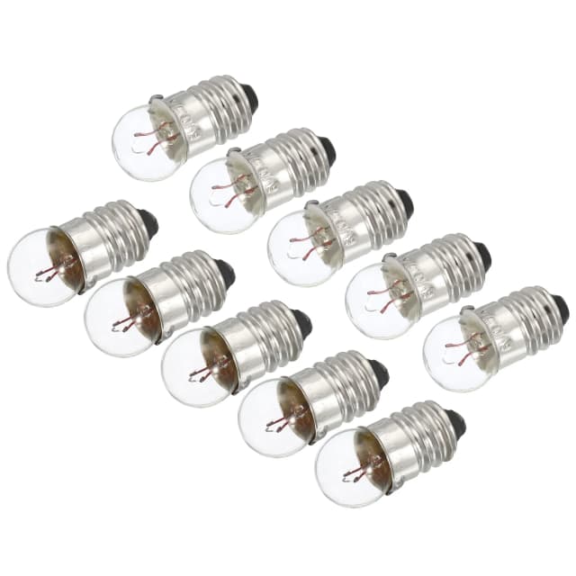 Set 10 becuri 2.2V glob pentru lanterna dulie cu filet E10 (554-10)