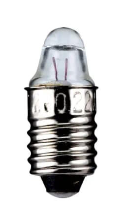 Set 10 becuri 2.2V 0.25A lentila lupa dulie cu filet E10 Goobay 9331-10 2