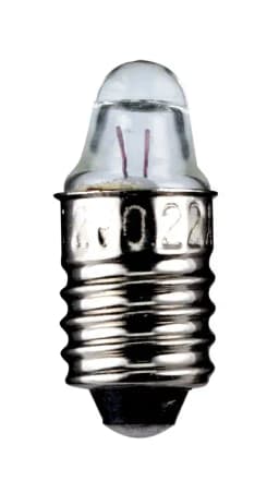 Set 10 becuri 3.7V 0.3A lentila lupa dulie cu filet E10 Goobay 9334-10 2