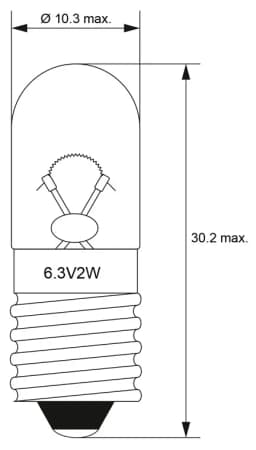Bec E10 6.3V 0.32A 2W Goobay 9599 2
