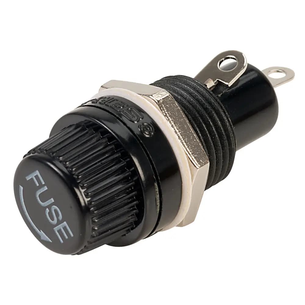 Soclu siguranta 5x20mm max. 10A /250V pe panou 36.7x13.2mm SCI R3-12E