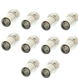 Set 10 mufe F cu sertizare RG6 7mm cu inel cauciuc WELL FC-100-WL-10 1