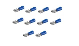 Set 20 papuci conectori mama albastru 6.4x0.8mm Goobay 17004-20 1