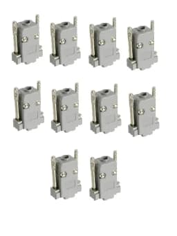 Set 10 carcase D-SUB serial 9 pin RS232 VGA cu surub lung 1