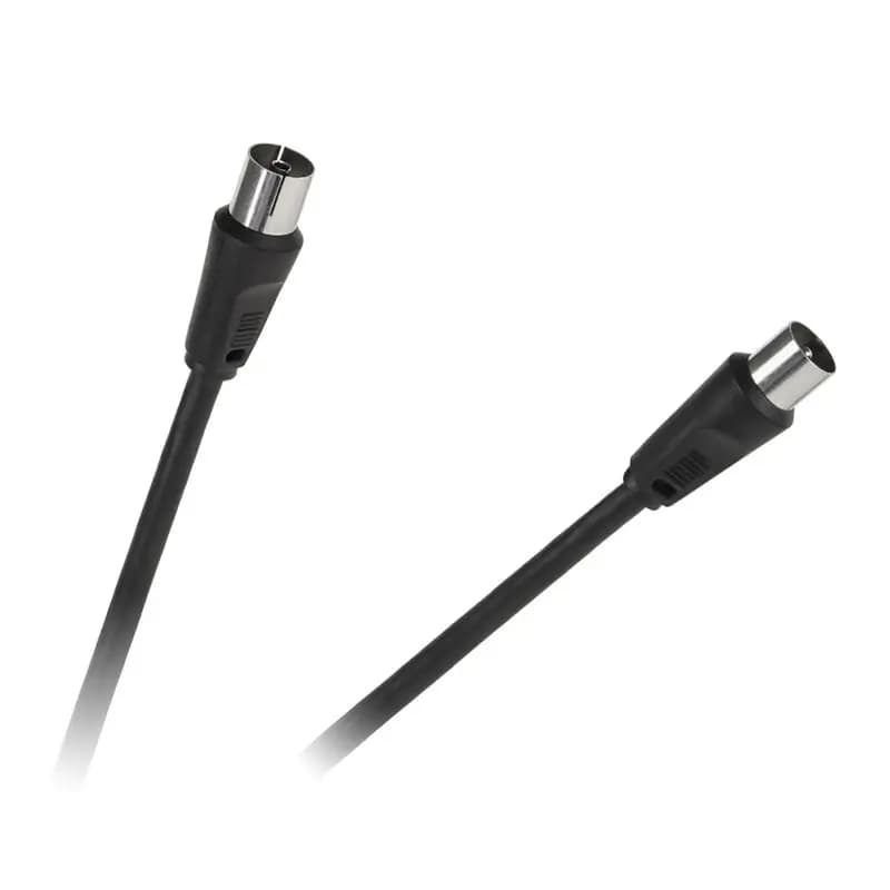 Cablu RF video negru 3m coaxial TV tata-mama