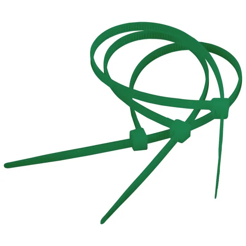 Set 100 fasete 140x3.5mm nylon verde SEL.12.210 SapiSelco SELFIT