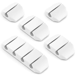 Set 5 organizatoare cabluri cu adeziv albe MK5539 deleyCON 1