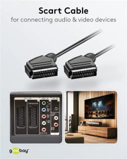 Cablu Euro SCART 21 pini - Euro SCART 21 pini 1.5m Goobay 11702 3