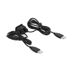 Modul panou auto 2x USB-A mama la 2x USB-A tata cablu 1m negru 2