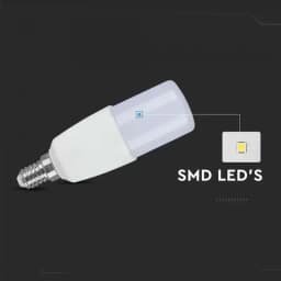 Bec LED T37 E14 7.5W 6500K alb rece V-tac SKU-24032 4