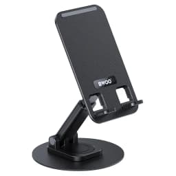 Suport birou rotativ 360 grade pentru telefon negru BWOO ZJ132 2