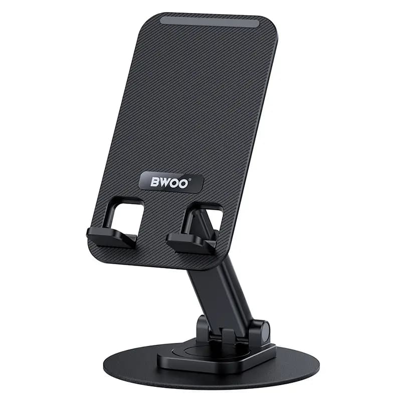 Suport birou rotativ 360 grade pentru telefon negru BWOO ZJ132