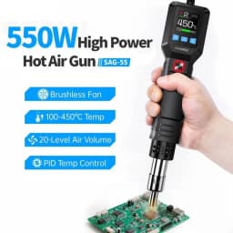 Pistol cu aer cald pentru dezlipit 550W FNIRSI SAG-55 H 3