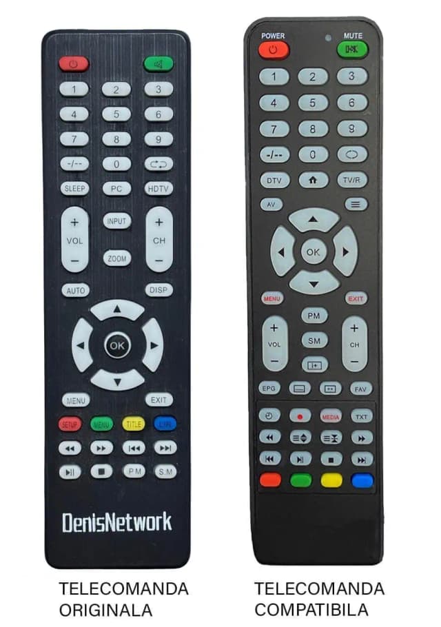 Telecomanda inlocuitoare compatibila TV DenisNetwork 7.0 (567-4)
