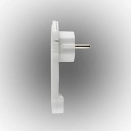 Stecher conector plat cu inel 16A /3680W cu pamantare alb Home NV FP 2 1