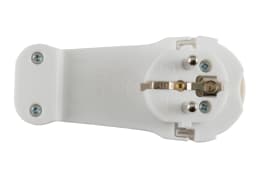 Stecher conector plat cu inel 16A /3680W cu pamantare alb Home NV FP 2 2