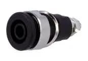 Bucsa panou pentru conector banana 4mm negru GBC 18505802