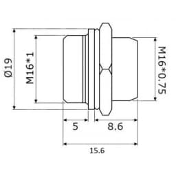 Conector MICROFON MARE 3 Pini set mama+tata 16 mm 4