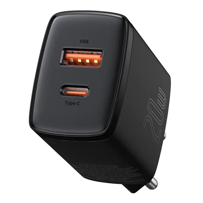 Incarcator retea QC3.0 20W BASEUS CCXJ-B01 USB-C + USB-A