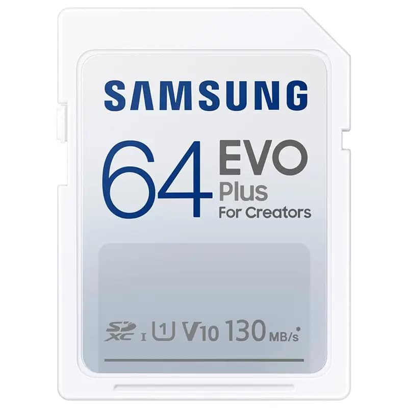 Card SDXC 64GB Samsung EVOPlus 130MB/s class 10 FFD V10 MB-SC64K/EU