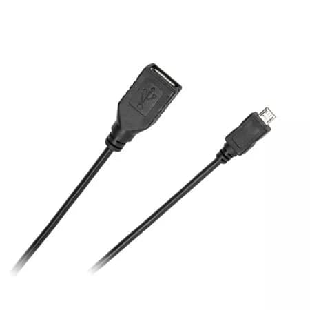 Cablu adaptor OTG USB mama la micro USB tata 0.2m Cabletech