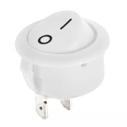 Intrerupator 2 pini ON-OFF 6A 250V alb 18x10mm cu retinere 1