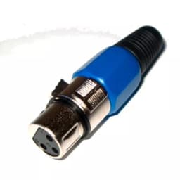 Mufa XLR mama albastru 1