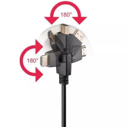 Cablu HDMI 360 5m v1.4 Ethernet 3D 4K UltraHD 2160p 30Hz Goobay 2