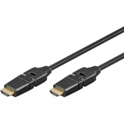 Cablu HDMI 360 5m v1.4 Ethernet 3D 4K UltraHD 2160p 30Hz Goobay 1