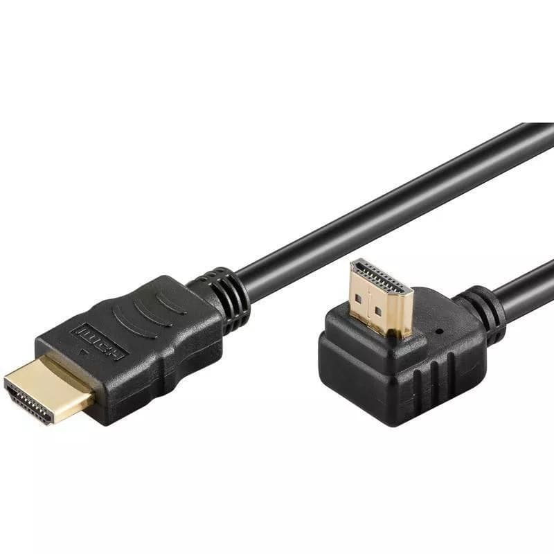 Cablu HDMI 90 grade 3m v2.0 3D Ethernet High Speed WELL