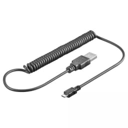 Cablu spiralat USB la micro USB 1m Goobay 1