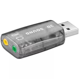 Placa de sunet Usb la 2x 3.5 mm stereo Goobay 1